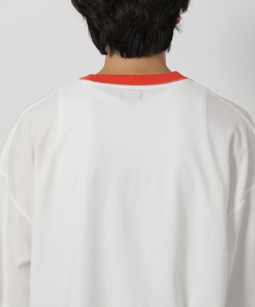 LAKOLE（ラコレ）の「ナシジリンガーT / 452697（Tシャツ/カットソー・メンズ・ブラック/ネイビー/レッド・MEDIUM/LARGE）」の16枚目の写真