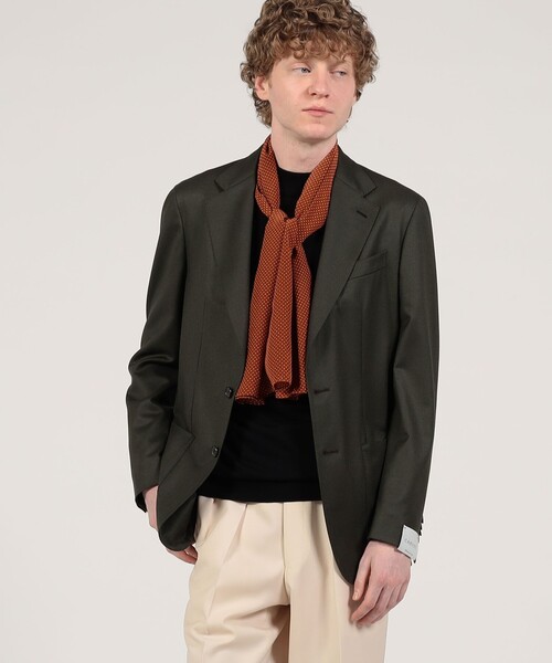 美品 CARUSO カルーゾ ゼニア カシミヤ 100% ジャケット ブラック 17042002025-11.jpg