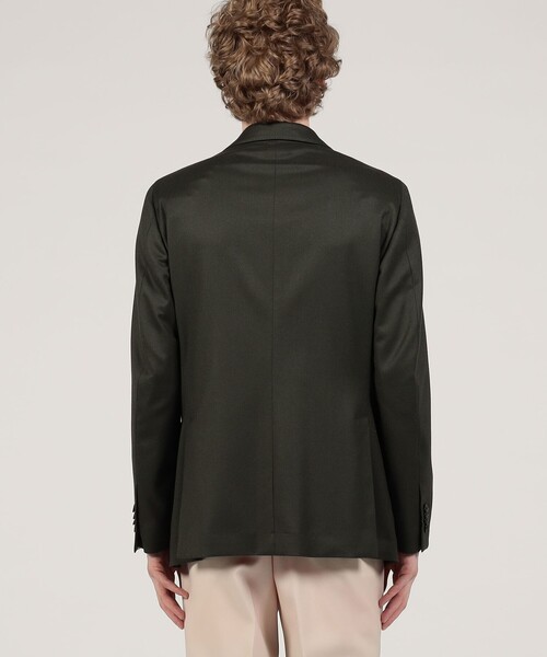 Caruso(カルーゾ)の「CARUSO BUTTERFLY JK ウールシングルブレステッド 2Bジャケット(テーラードジャケット・メンズ・グリーン/ブラウン・48/46)」の6枚目の写真