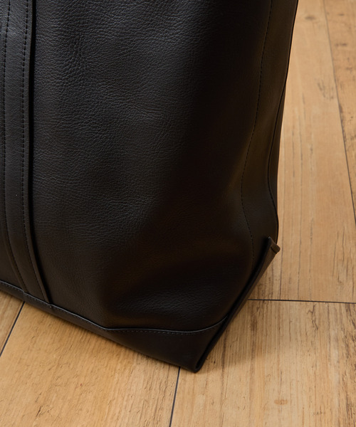 SLOW（スロウ）の「SLOW スロウ / cb-2waytote- クロムステアレザー2WAYトートバッグ レザービッグトートバッグ / 858S50R（トートバッグ・メンズ・ブラック/チョコ・FREE）」の15枚目の写真