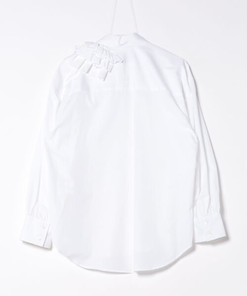 セール】アシンメトリー ティアードフリル ポプリンシャツ（シャツ