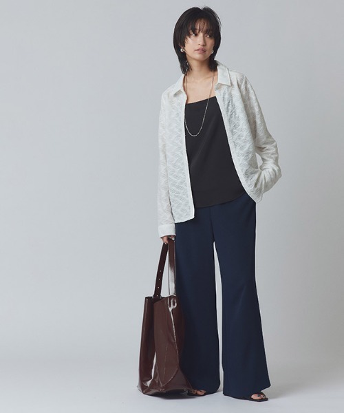 ブラウス シャツ 「RASW」カットレースジャカードシャツ レディース Pierrot｜[RASW]カットレースジャカードシャツ | Rakuten