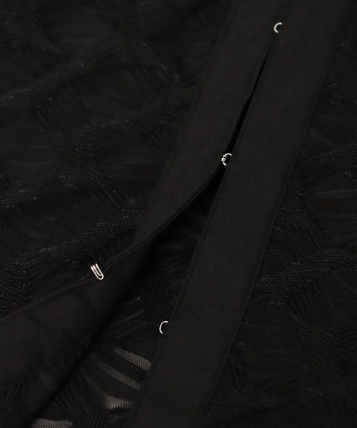 RASW（ラス）の「[RASW]カットレースジャカードシャツ（シャツ/ブラウス・レディース・ブラック/オフホワイト・M）」の15枚目の写真