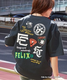 【FELIX】別注 ヴィンテージライク グラフィックロゴ 刺繍半袖Tシャツ/フィリックス