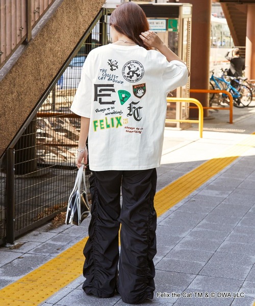 FELIX】別注 ヴィンテージライク グラフィックロゴ 刺繍半袖Tシャツ