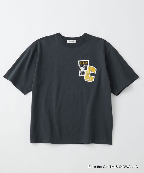 MONCLER×FELIX コラボ Tシャツ 刺繍 ブラック XLサイズ MONCLER FELIX フィリックス コラボ メンズTシャツ