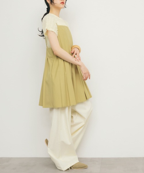 み*ん様 【KBF】タックプリーツミニワンピース/ブラウン/新品/週末まで出品 KBF｜タックプリーツミニワンピース | Rakuten Fashion(楽天