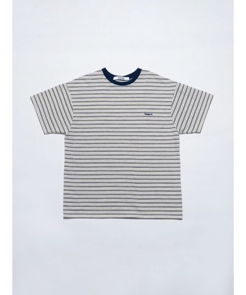 VEQUM(VEQUM)の「【VEQUM】HIGH GAUGE BORDER T SHIRT(Tシャツ/カットソー・レディース・ネイビー/グリーン/アイボリー・FREE)」の9枚目の写真