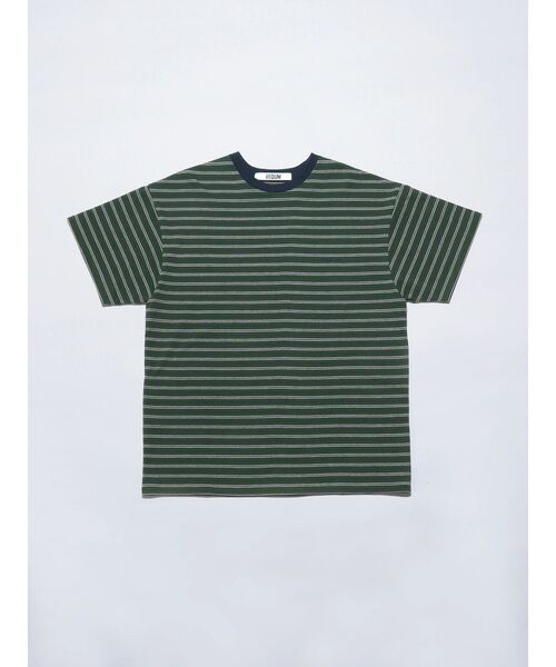 VEQUM(VEQUM)の「【VEQUM】HIGH GAUGE BORDER T SHIRT(Tシャツ/カットソー・レディース・ネイビー/グリーン/アイボリー・FREE)」の8枚目の写真