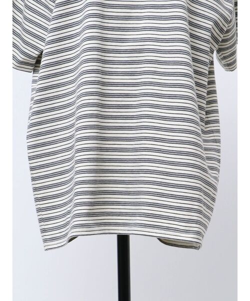 VEQUM(VEQUM)の「【VEQUM】HIGH GAUGE BORDER T SHIRT(Tシャツ/カットソー・レディース・ネイビー/グリーン/アイボリー・FREE)」の13枚目の写真