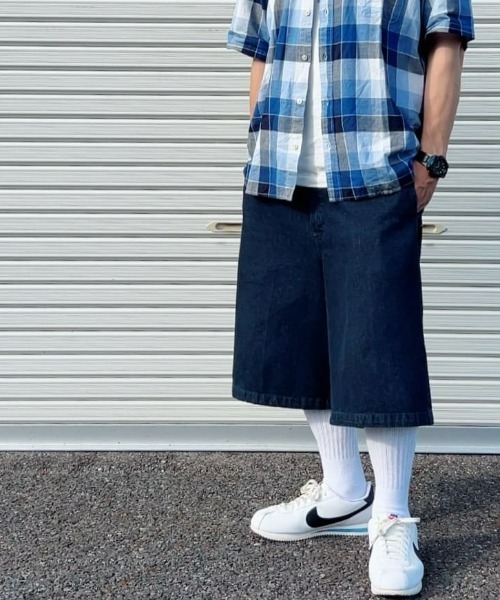超希少】stussy x Dickies コラボ デニムショーツ - メルカリ