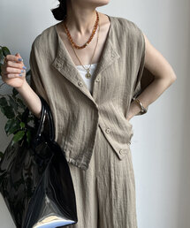 DouDou | 【WEB限定】リネンライクジレ(ベスト)