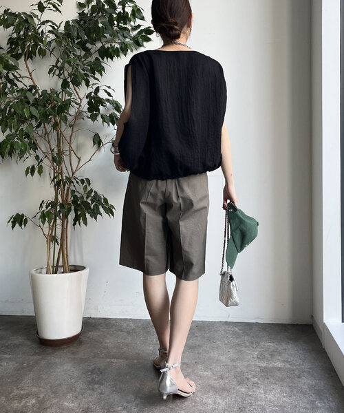 DouDou（ドゥドゥ）の「【WEB限定】リネンライクジレ（ベスト・レディース・オフホワイト/ベージュ/ブラック・FREE）」の16枚目の写真