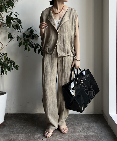 DOUDOU ジレ DouDou ベスト ジレ ダブルメッシュジレ レディース : ZOZOTOWN