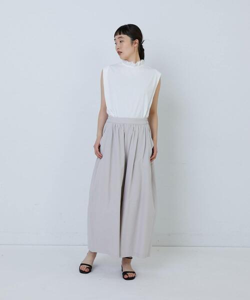 LOISIR（ロワズィール）の「コットンワッシャーローンボトルシルエットパンツ（その他パンツ・レディース・ベージュ・FREE）」の13枚目の写真