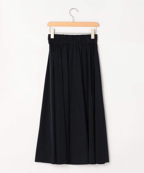MICO COULIER（ミコクリエ）の「ナイロンストレッチスカート（スカート・レディース・キナリ/ネイビー・38/36）」の4枚目の写真