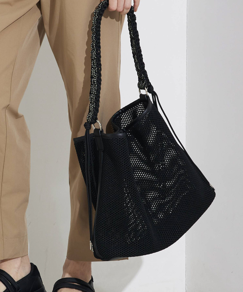 soeur（スール）の「●SOUER/メッシュトート（トートバッグ・レディース・ライトグレー/ブラック・フリー）」の11枚目の写真