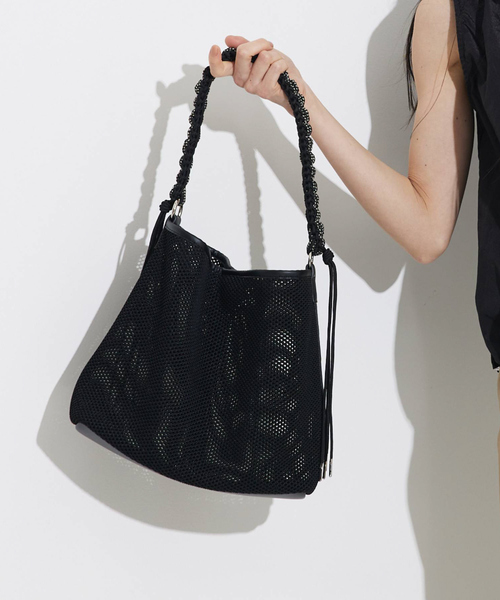 soeur（スール）の「●SOUER/メッシュトート（トートバッグ・レディース・ライトグレー/ブラック・フリー）」の9枚目の写真