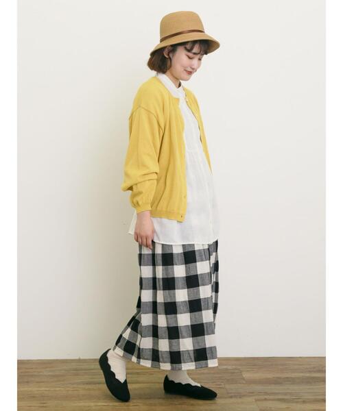 Samansa Mos2（サマンサ モスモス）の「柄アソートギャザースカート（スカート・レディース・オフホワイト/ブラック/ピンク/パープル・F）」の14枚目の写真