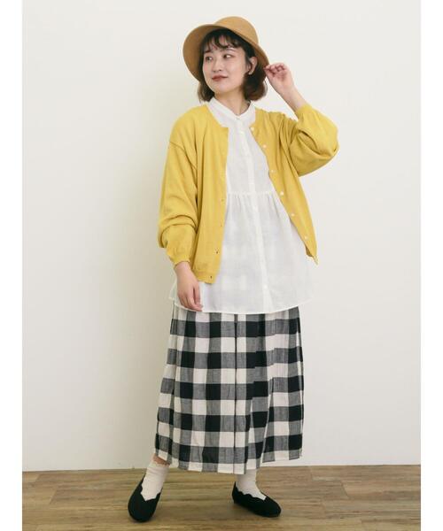 Samansa Mos2（サマンサ モスモス）の「柄アソートギャザースカート（スカート・レディース・オフホワイト/ブラック/ピンク/パープル・F）」の15枚目の写真