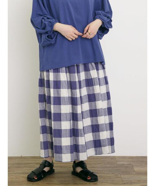 Samansa Mos2（サマンサ モスモス）の「柄アソートギャザースカート（スカート・レディース・オフホワイト/ブラック/ピンク/パープル・F）」の17枚目の写真