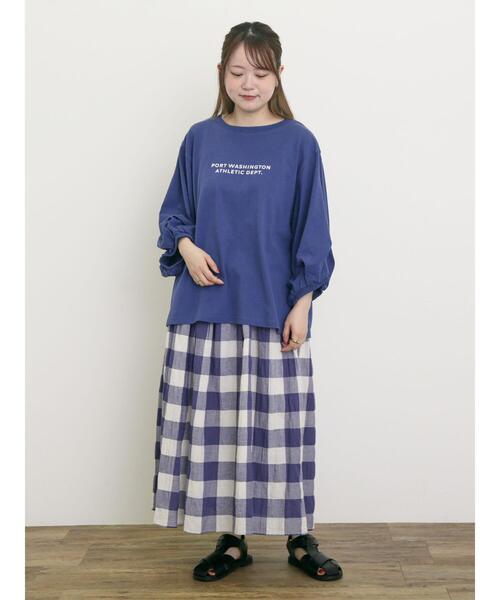 Samansa Mos2（サマンサ モスモス）の「柄アソートギャザースカート（スカート・レディース・オフホワイト/ブラック/ピンク/パープル・F）」の18枚目の写真