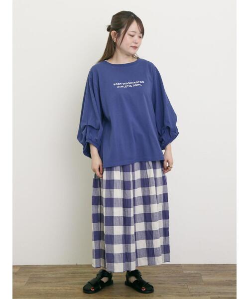 Samansa Mos2（サマンサ モスモス）の「柄アソートギャザースカート（スカート・レディース・オフホワイト/ブラック/ピンク/パープル・F）」の19枚目の写真