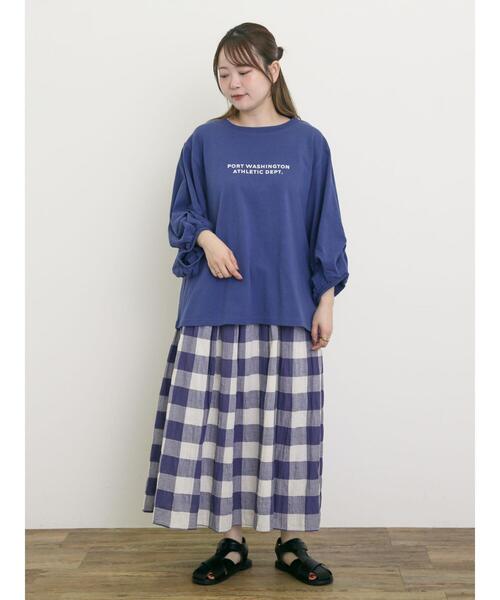 Samansa Mos2（サマンサ モスモス）の「柄アソートギャザースカート（スカート・レディース・オフホワイト/ブラック/ピンク/パープル・F）」の20枚目の写真