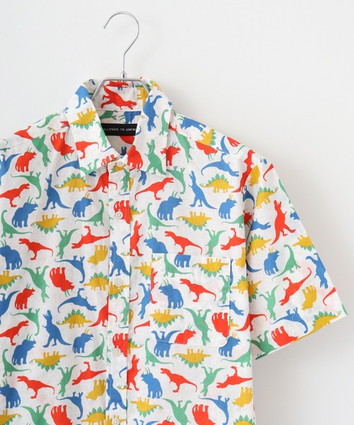 FUNALIVE(ファンアライブ)の「Animal print regular collar short sleeve shirt / アニマルプリント レギュラーカラー半袖シャツ unisex(シャツ/ブラウス・メンズ・グレー/ブラック/カラフル/ブラック系1/ベージュ/ホワイト系1/ホワイト・M/L)」の7枚目の写真