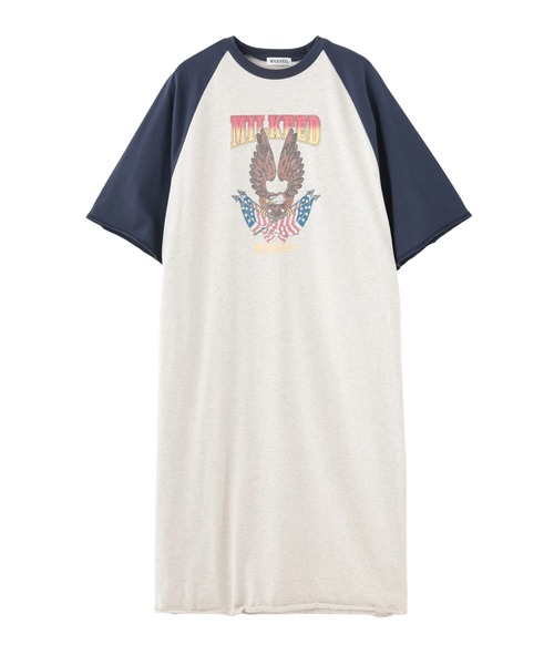 MILKFED.（ミルクフェド）の「EAGLE B/B TEE DRESS（ワンピース・レディース・オートミール/チャコール/ネイビー・ONE SIZE）」の21枚目の写真