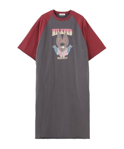 MILKFED.（ミルクフェド）の「EAGLE B/B TEE DRESS（ワンピース・レディース・オートミール/チャコール/ネイビー・ONE SIZE）」の22枚目の写真