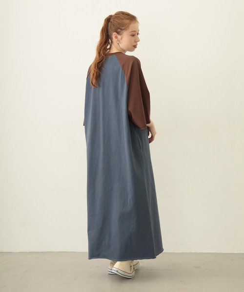 MILKFED.（ミルクフェド）の「EAGLE B/B TEE DRESS（ワンピース・レディース・オートミール/チャコール/ネイビー・ONE SIZE）」の18枚目の写真