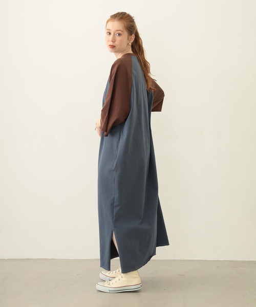 MILKFED.（ミルクフェド）の「EAGLE B/B TEE DRESS（ワンピース・レディース・オートミール/チャコール/ネイビー・ONE SIZE）」の19枚目の写真