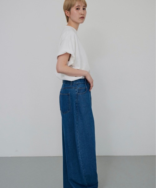 lit（リット）の「Embroidery Loose TEE（Tシャツ/カットソー・レディース・オフホワイト/ダークグリーン/カーキ/ブラウン・FREE）」の6枚目の写真