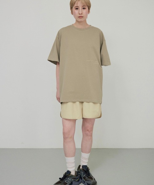 lit（リット）の「Embroidery Loose TEE（Tシャツ/カットソー・レディース・オフホワイト/ダークグリーン/カーキ/ブラウン・FREE）」の16枚目の写真