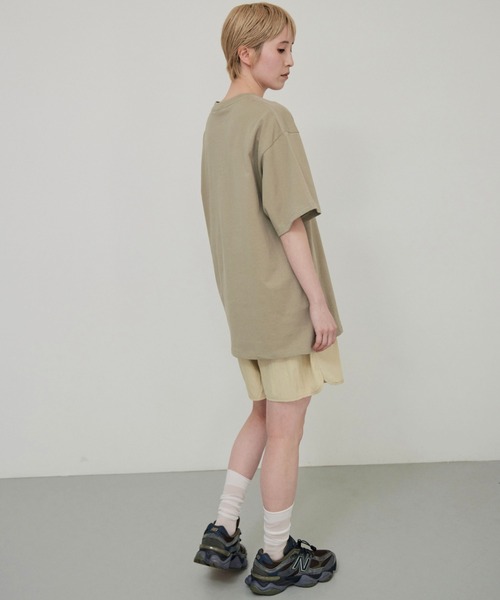 lit（リット）の「Embroidery Loose TEE（Tシャツ/カットソー・レディース・オフホワイト/ダークグリーン/カーキ/ブラウン・FREE）」の15枚目の写真