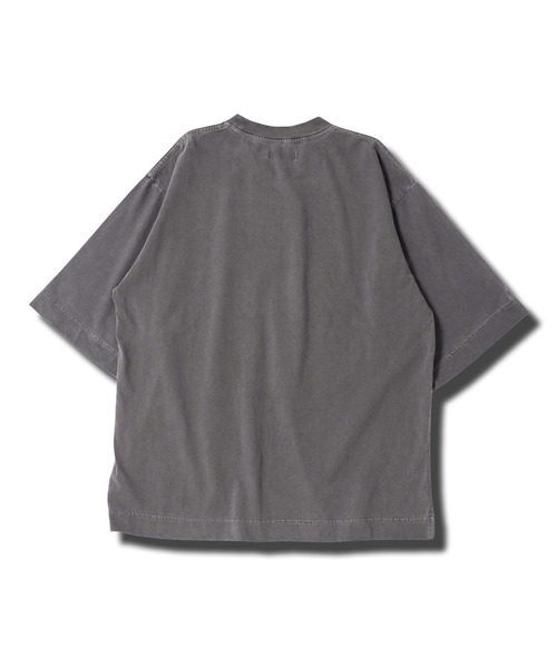 jiggys shop(ジギーズショップ)の「フェードピグメント加工 ワンポイント刺繍 5分袖Tシャツ(Tシャツ/カットソー・メンズ・ブラック系その他/グレー系その他/ブルー系その他/イエロー系その他・MEDIUM/LARGE/X-LARGE)」の18枚目の写真