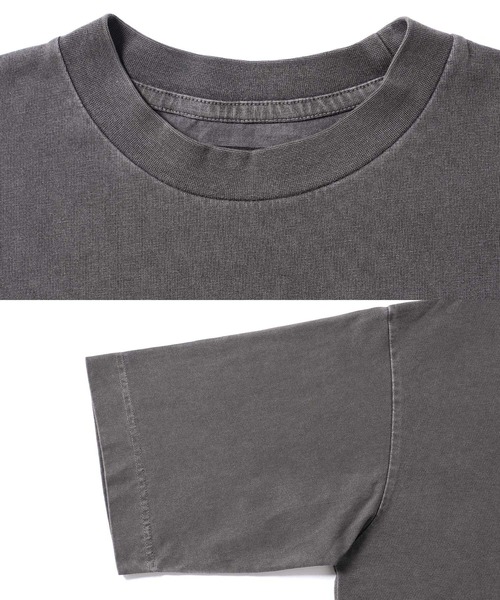 jiggys shop(ジギーズショップ)の「フェードピグメント加工 ワンポイント刺繍 5分袖Tシャツ(Tシャツ/カットソー・メンズ・ブラック系その他/グレー系その他/ブルー系その他/イエロー系その他・MEDIUM/LARGE/X-LARGE)」の17枚目の写真