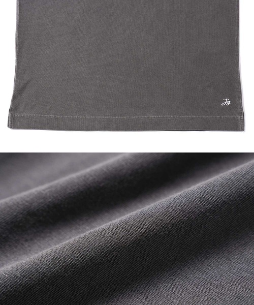 jiggys shop(ジギーズショップ)の「フェードピグメント加工 ワンポイント刺繍 5分袖Tシャツ(Tシャツ/カットソー・メンズ・ブラック系その他/グレー系その他/ブルー系その他/イエロー系その他・MEDIUM/LARGE/X-LARGE)」の16枚目の写真