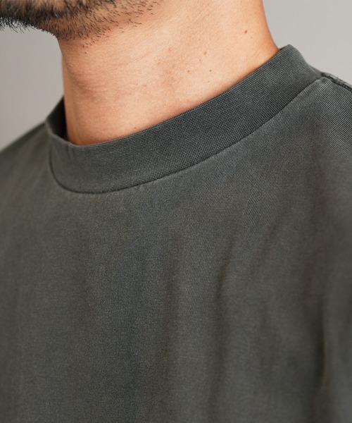 jiggys shop(ジギーズショップ)の「フェードピグメント加工 ワンポイント刺繍 5分袖Tシャツ(Tシャツ/カットソー・メンズ・ブラック系その他/グレー系その他/ブルー系その他/イエロー系その他・MEDIUM/LARGE/X-LARGE)」の15枚目の写真