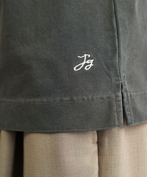 jiggys shop(ジギーズショップ)の「フェードピグメント加工 ワンポイント刺繍 5分袖Tシャツ(Tシャツ/カットソー・メンズ・ブラック系その他/グレー系その他/ブルー系その他/イエロー系その他・MEDIUM/LARGE/X-LARGE)」の14枚目の写真