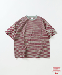 BRENT / ブレント 別注 ボーダー ポケット Tシャツ