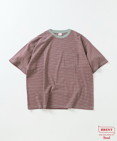 BRENT / ブレント 別注 ボーダー ポケット Tシャツ（Tシャツ