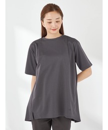 【接触冷感】タックロングTシャツ