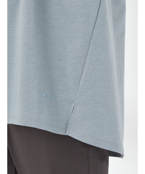 McGREGOR(マックレガー)の「【接触冷感】タックロングTシャツ(Tシャツ/カットソー・レディース・ダークブラウン/ネイビー/ブルー系その他2・M/L)」の9枚目の写真