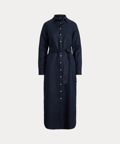 上品☆【Ralph Lauren 】リネンシャツワンピース♪ 上品☆【Ralph Lauren 】リネンシャツワンピース♪