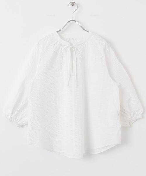 F by ROSSO（エフバイロッソ）の「F by ROSSO　サッカーボリュームスリーブブラウス（シャツ/ブラウス・レディース・ホワイト/ブラック/オレンジ・FREE）」の11枚目の写真