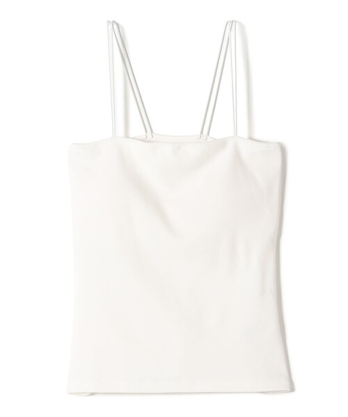 SHIPS(シップス)の「〈接触冷感〉ベア フライス カップ付 2ストラップ キャミ(キャミソール・レディース・オフホワイト/ブラック・ONE SIZE)」の9枚目の写真