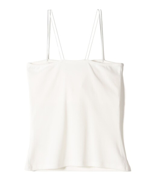 SHIPS(シップス)の「〈接触冷感〉ベア フライス カップ付 2ストラップ キャミ(キャミソール・レディース・オフホワイト/ブラック・ONE SIZE)」の13枚目の写真