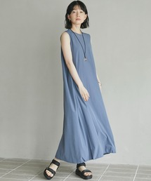 Doux archives（ドゥアルシーヴ）の「UV・接触冷感ウォッシャブルドロストノースリワンピース（ワンピース）」